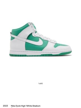 Nike Dunk High — White & Green High-Top Sneaker